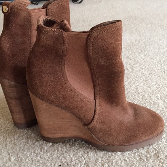 Michael Kors Shoes - MK Swede booties, tried on never worn